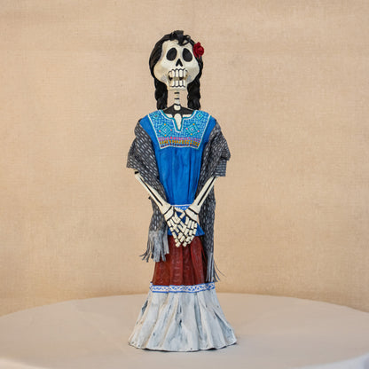 Catrina con su rebozo