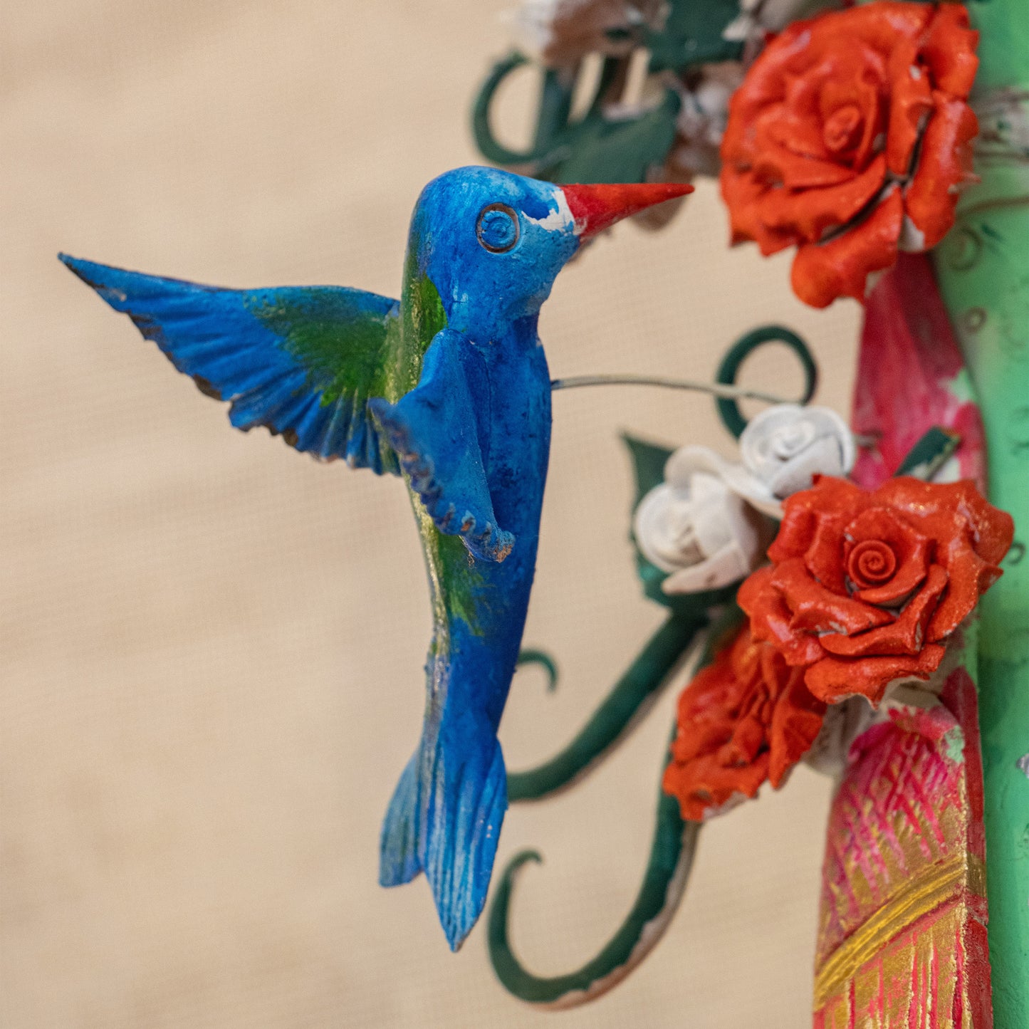 Catrina con sus colibríes