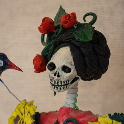 Catrina con sus colibríes